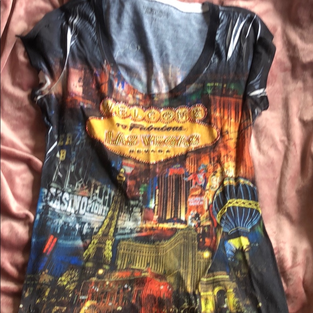 Las Vegas picture t shirt